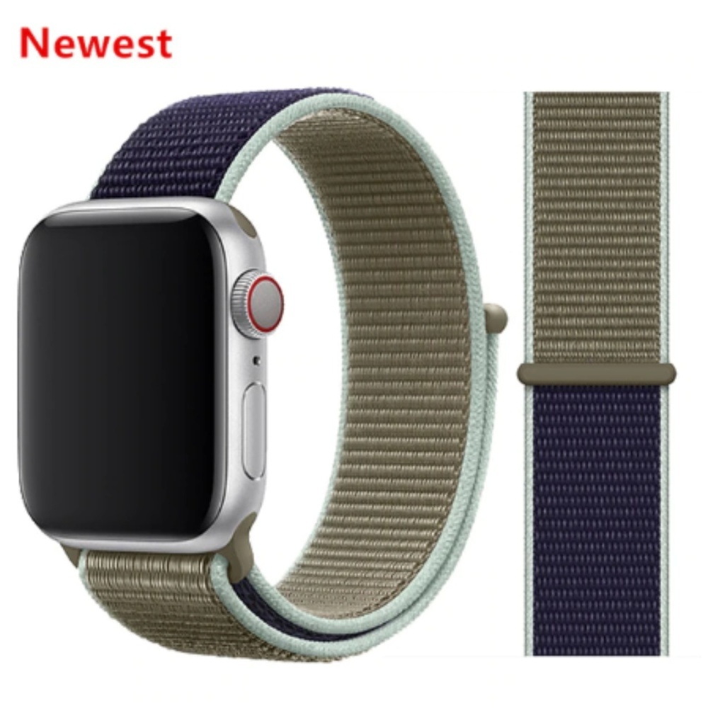 NEW BAND Khaki Strap Loop For Apple Watch - Picture 2 of 8